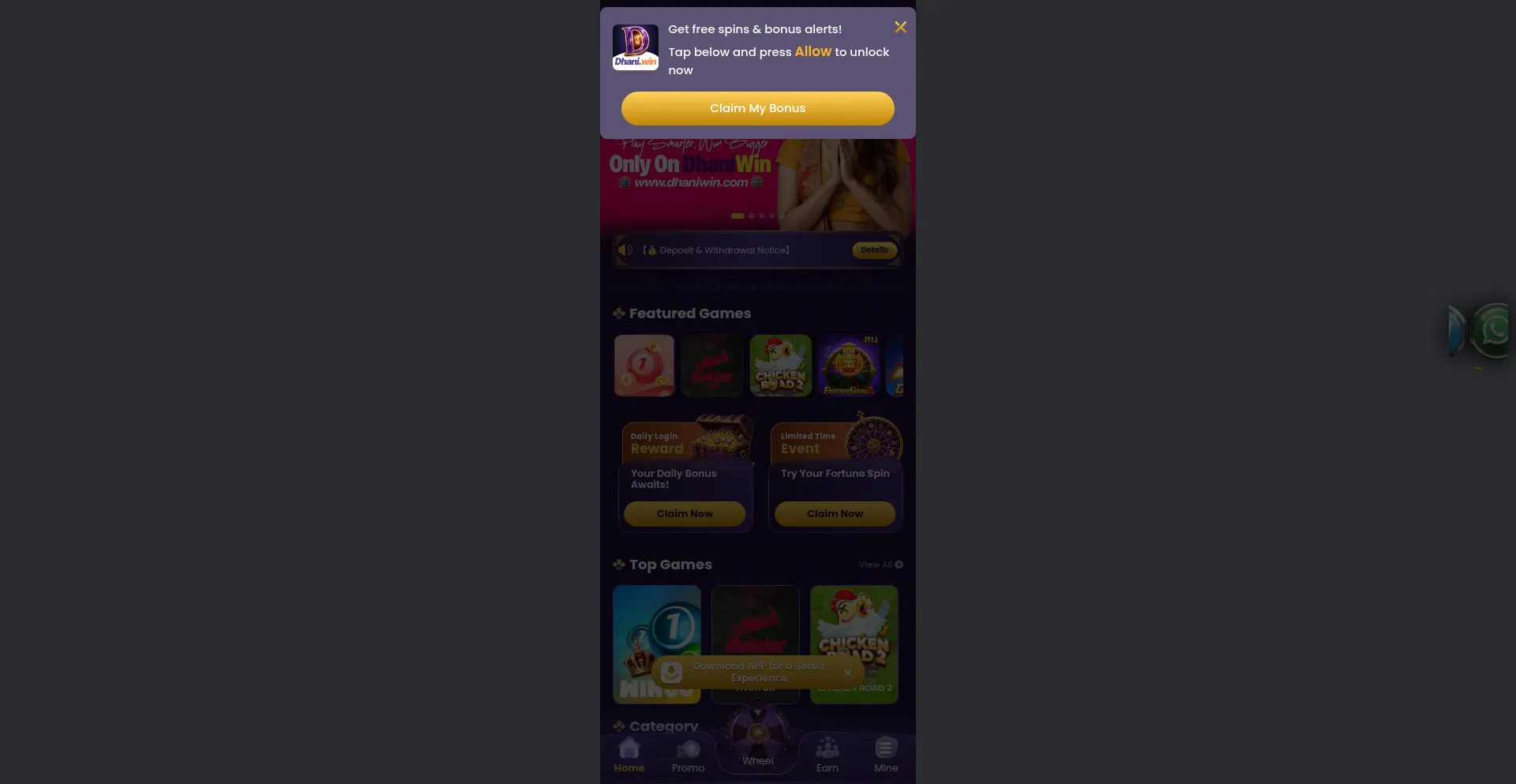 Dhaniwin3.com