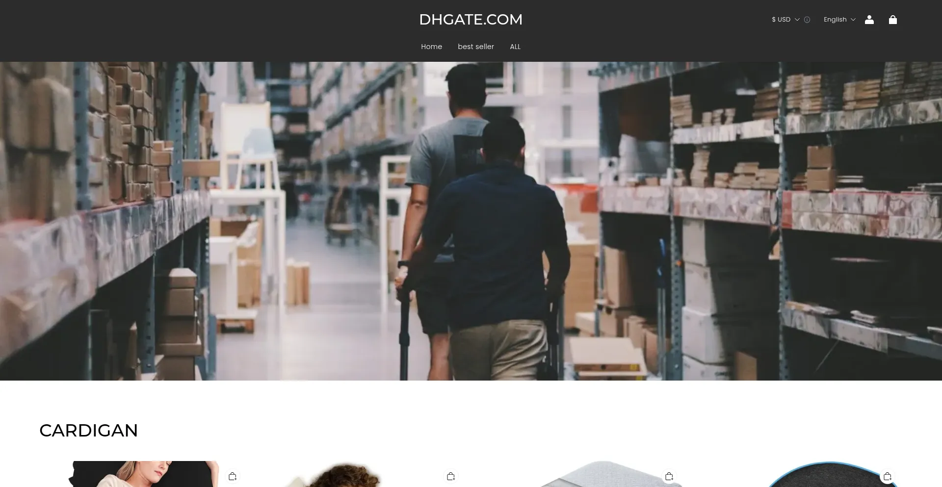 Website screenshot of Dhdeals.shop