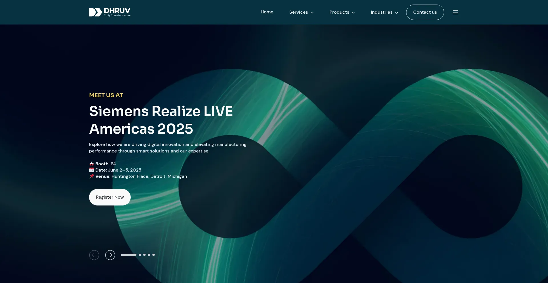 Website screenshot of Dhruvts.com