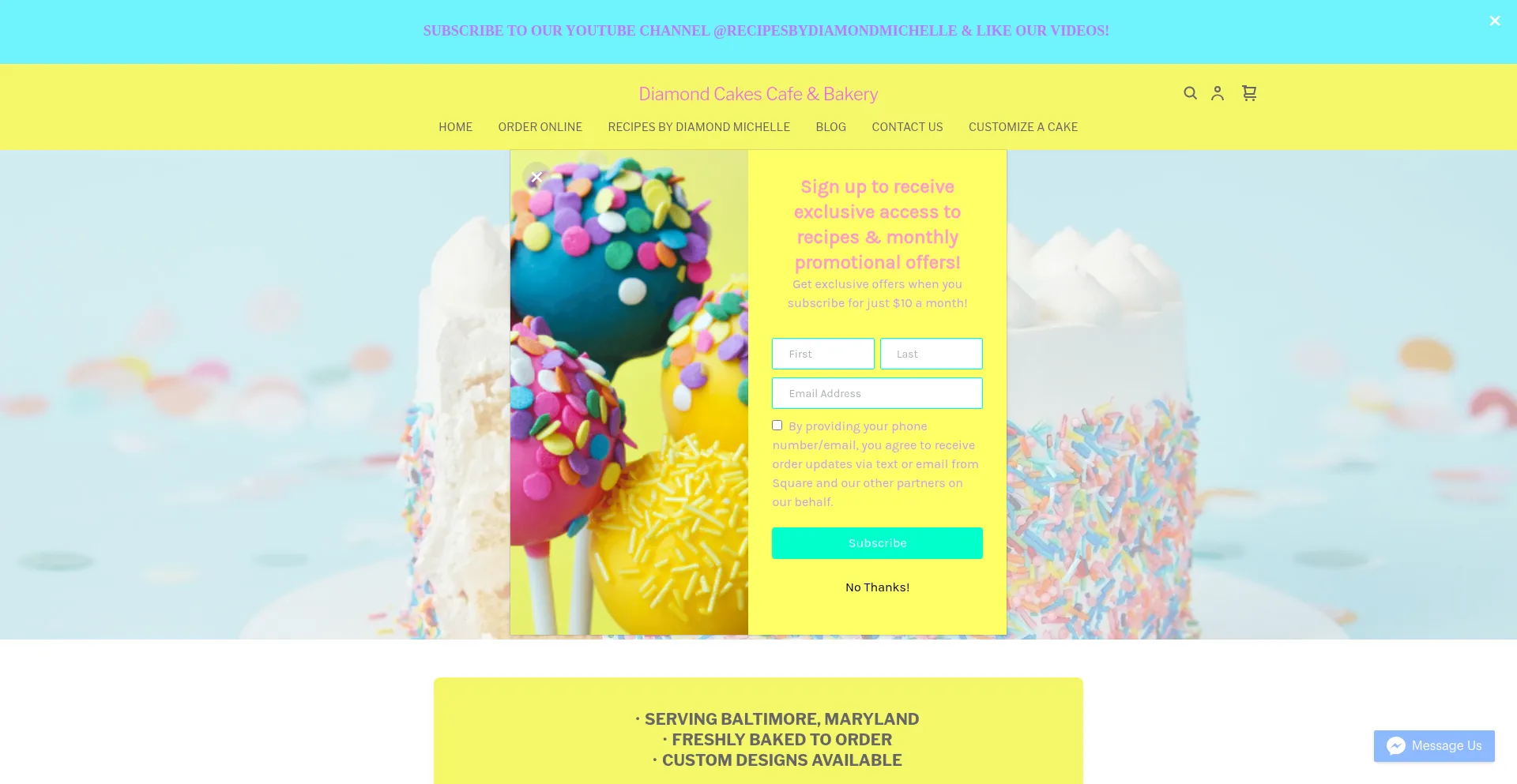 Diamondcakescafeandbakery.com