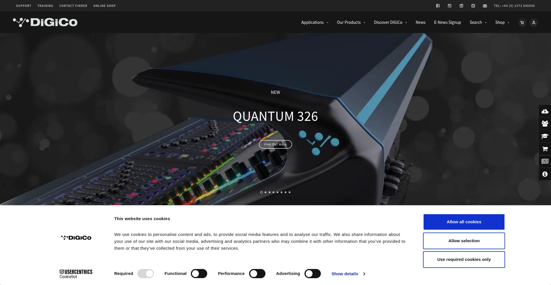 Website screenshot of Digico.biz