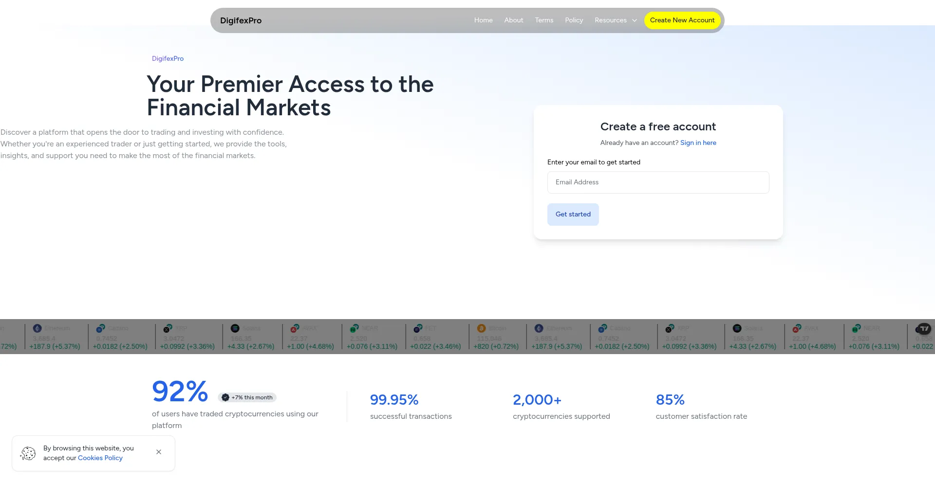 Website screenshot of Digifexpro.com