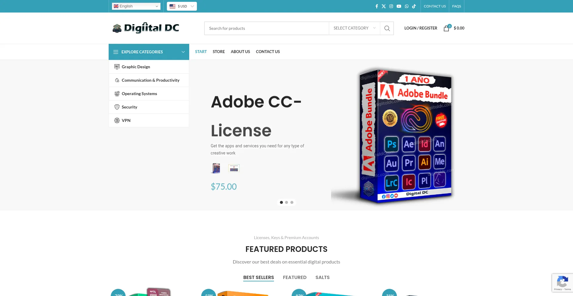 Website screenshot of Digiitaldc.com