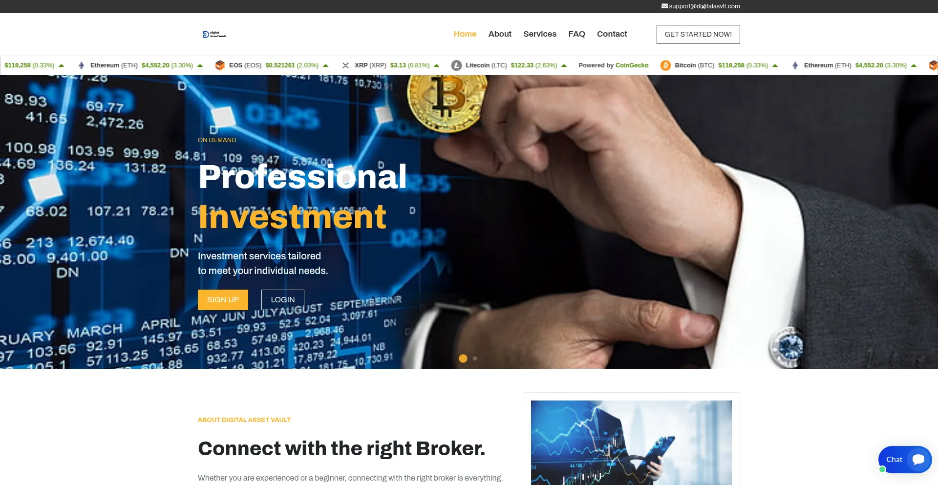 Website screenshot of Digitalasvlt.com