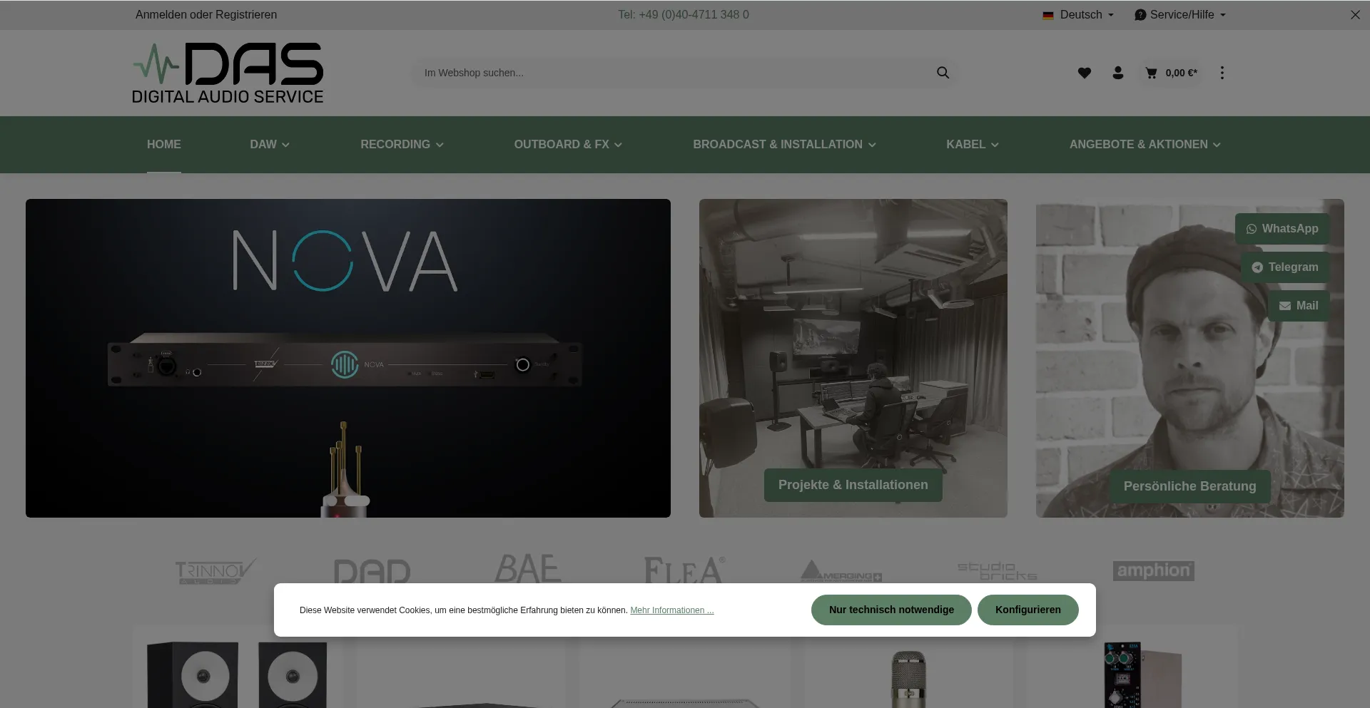 Digitalaudioservice.de Screenshot