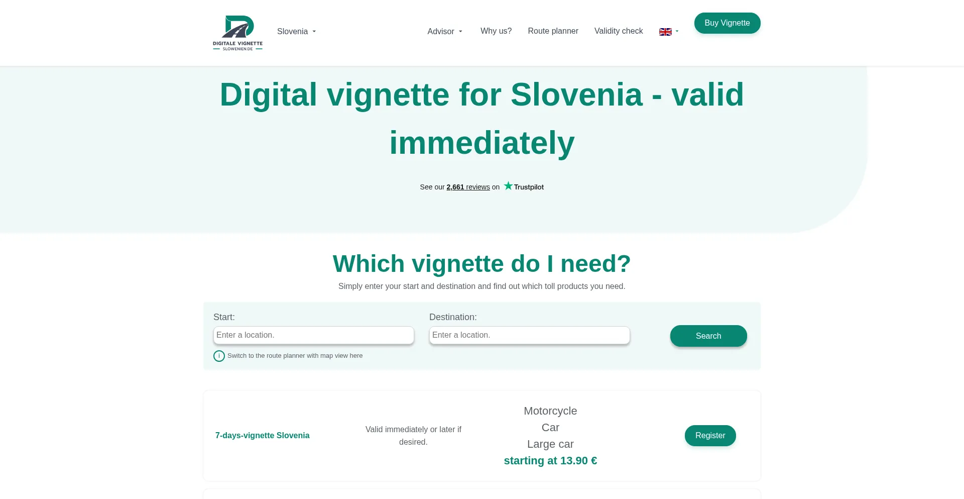 Digitale-vignette-slowenien.de