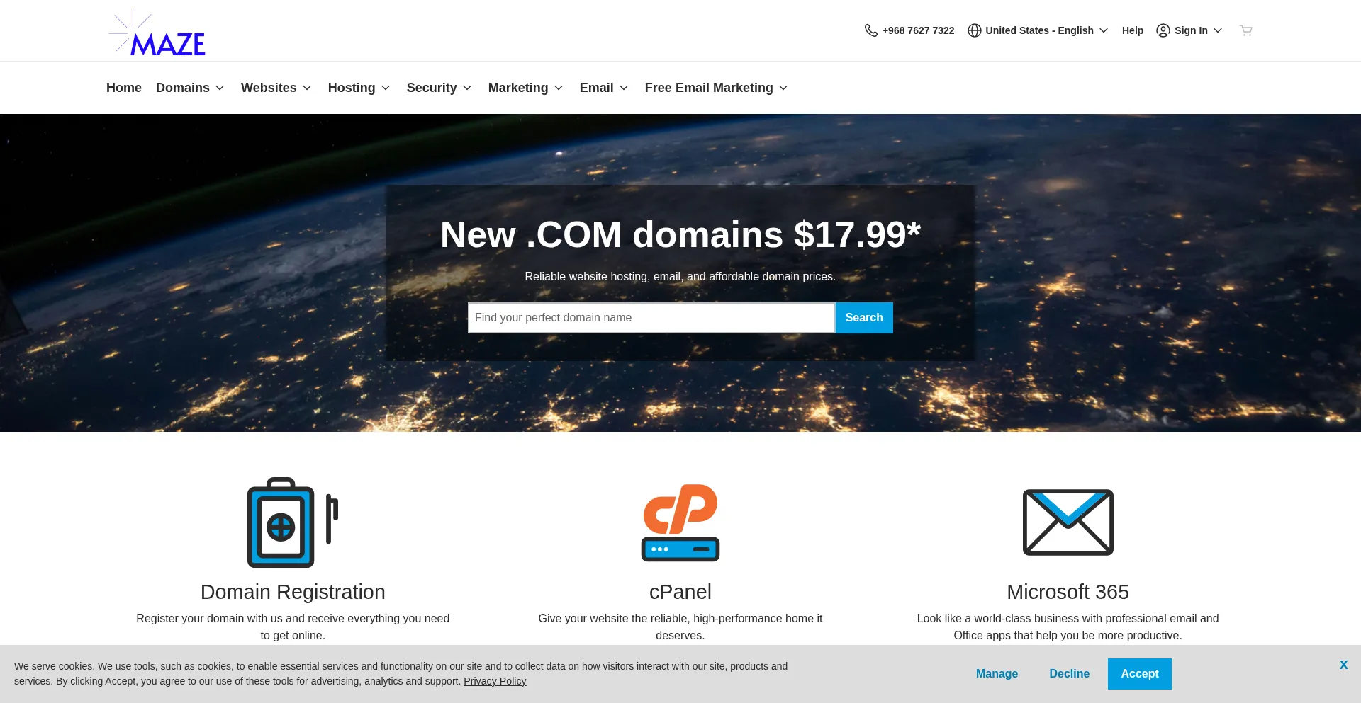 Website screenshot of Digitalmaze.org