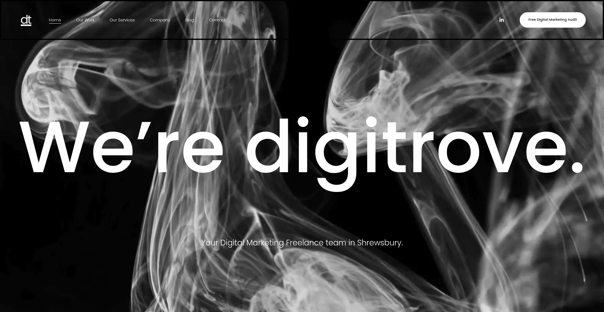 Website screenshot of Digitrove.co.uk