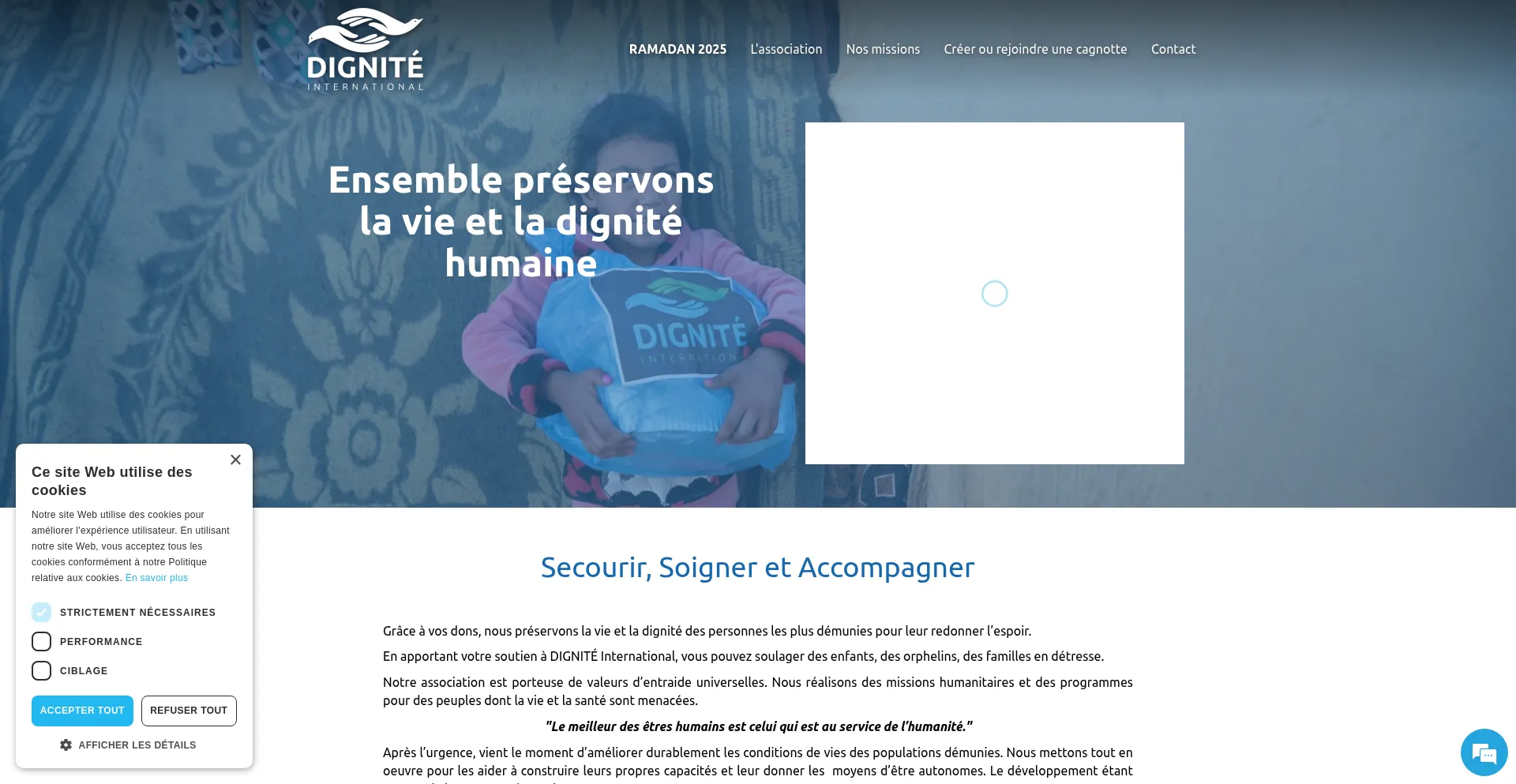 Dignite-international.org Screenshot
