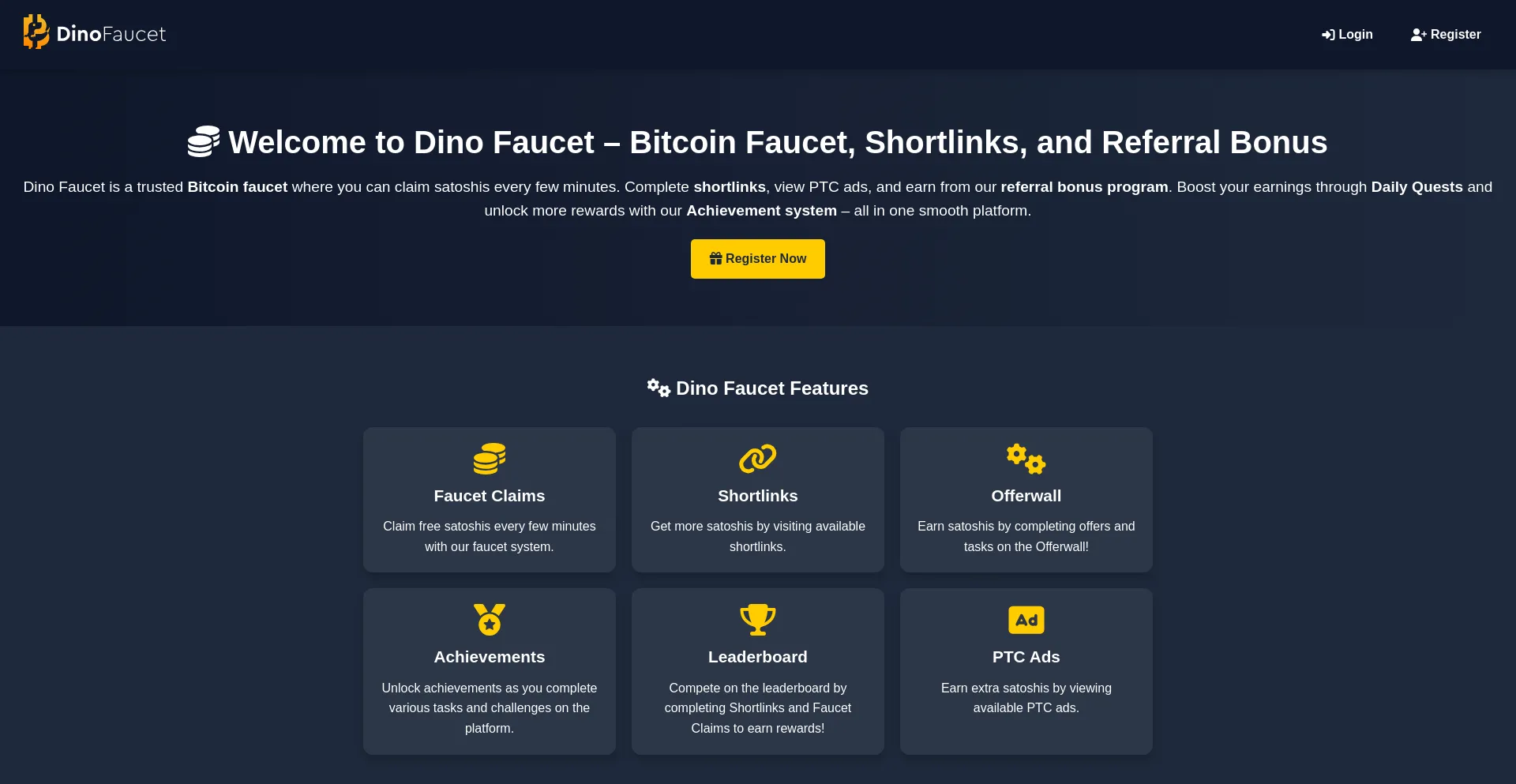 Dinofaucet.net Screenshot