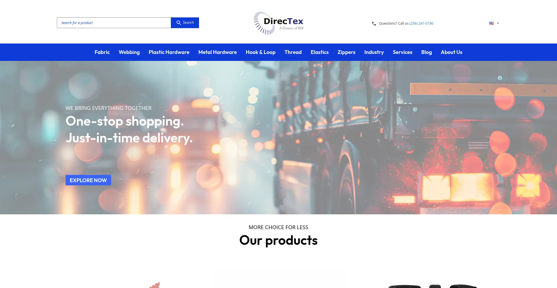 Website screenshot of Directex.com