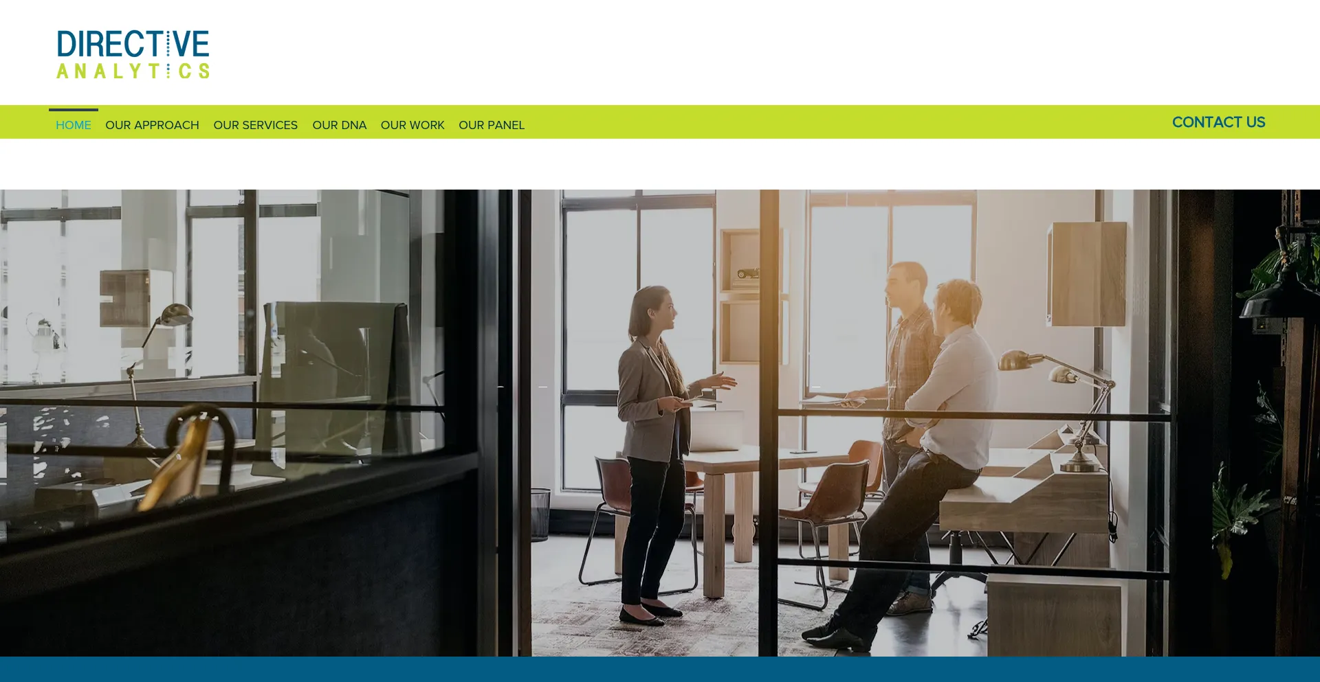 Website screenshot of Directiveanalytics.com