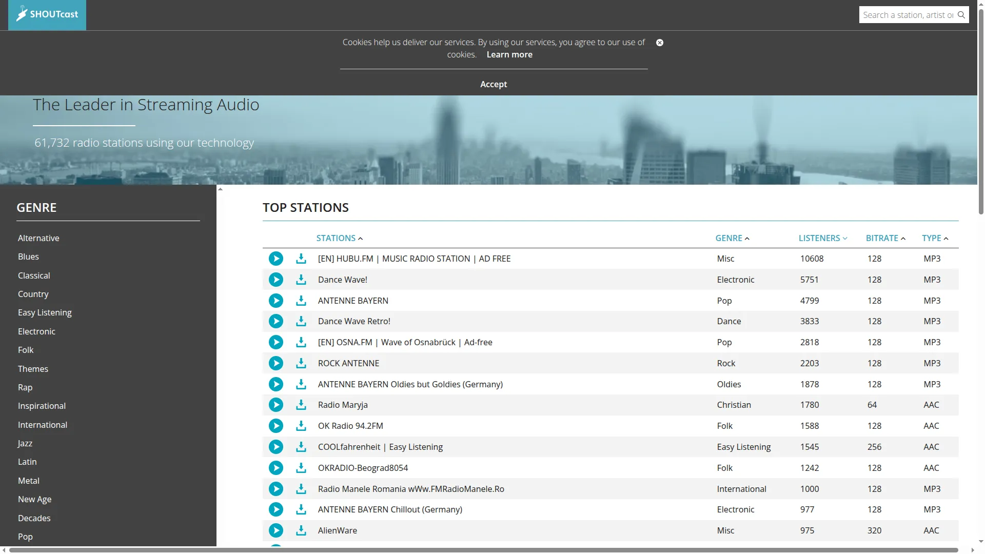 Directory.shoutcast.com