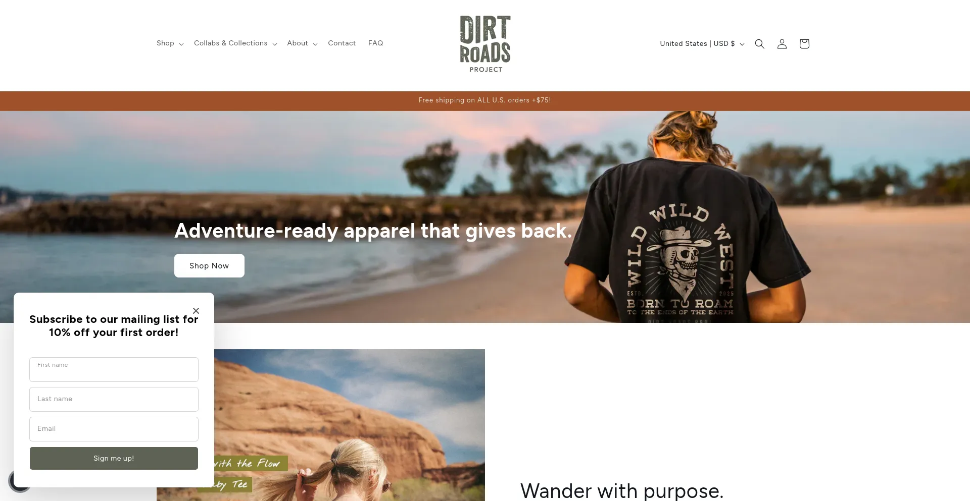 Dirtroadsproject.com