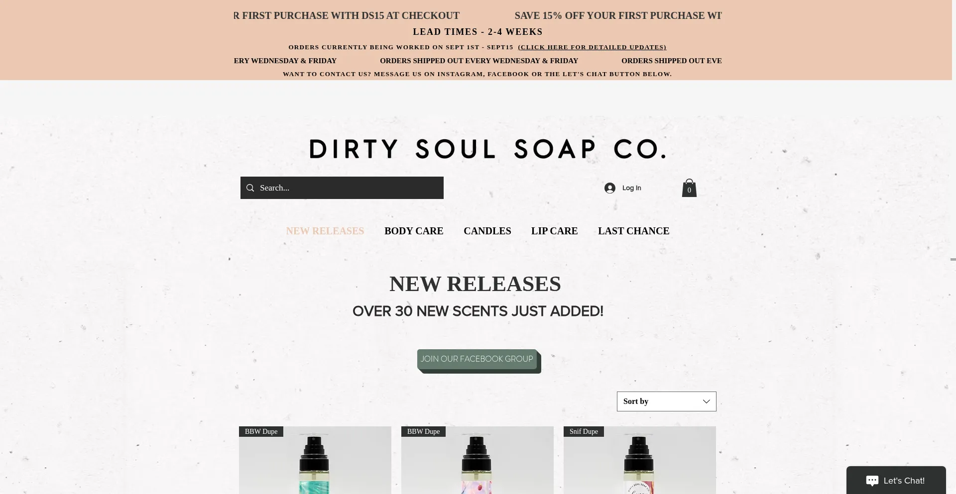 Dirtysoulsoapco.com Screenshot