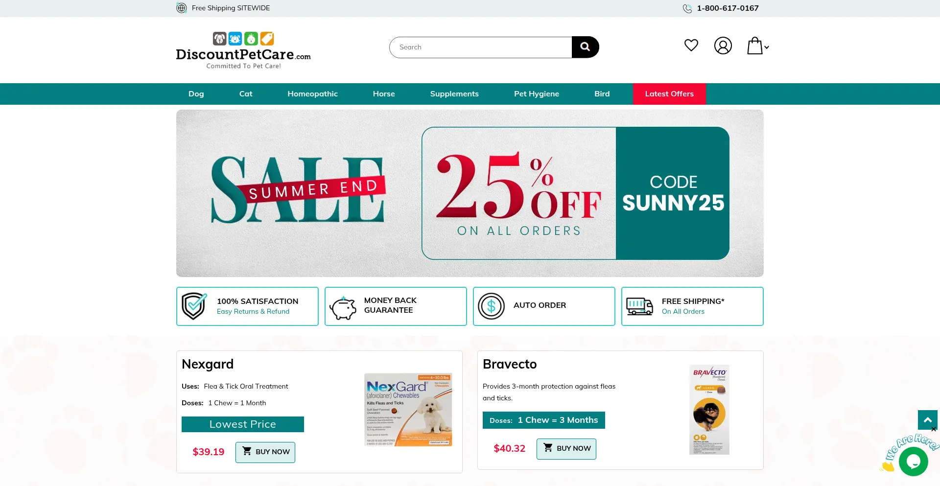 Discountpetcare.com Screenshot