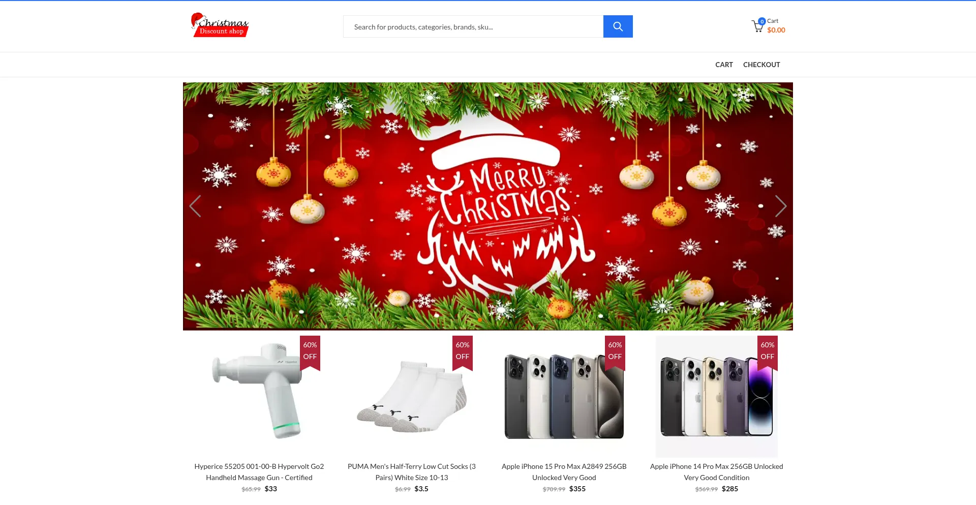 Website screenshot of Discountsell.ru