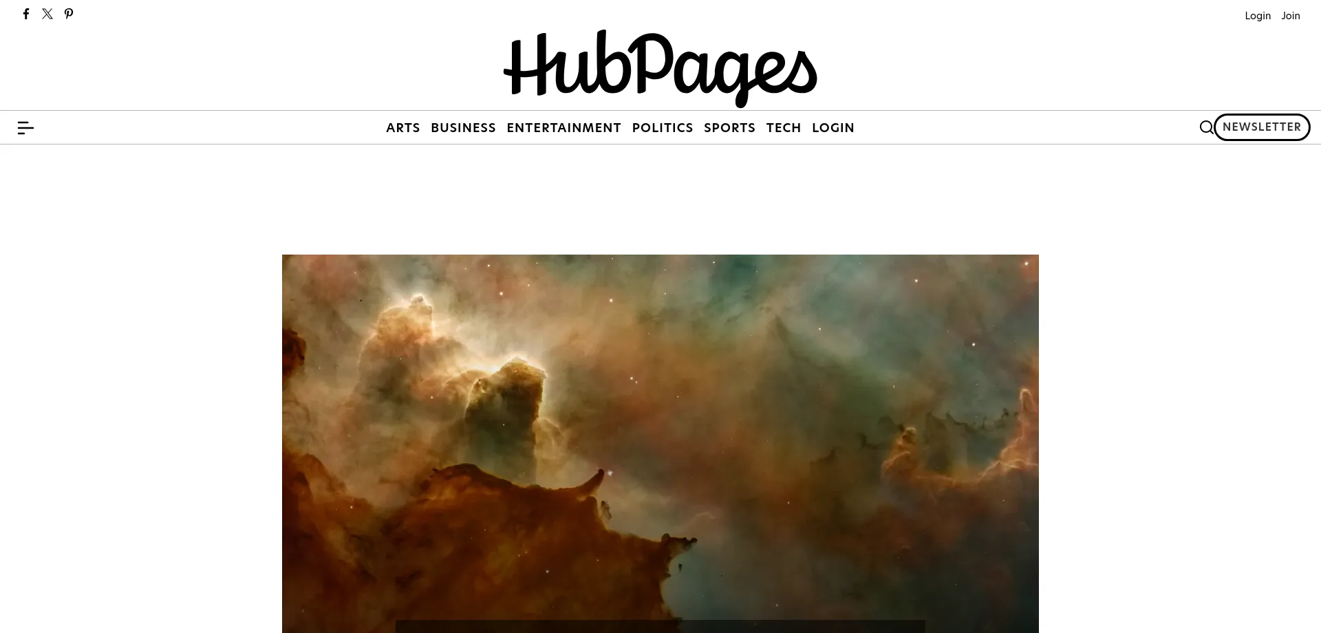 Website screenshot of Discover.hubpages.com