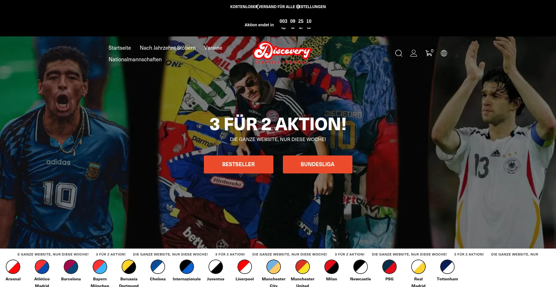 Website screenshot of Discoveryclassicsfootball.com