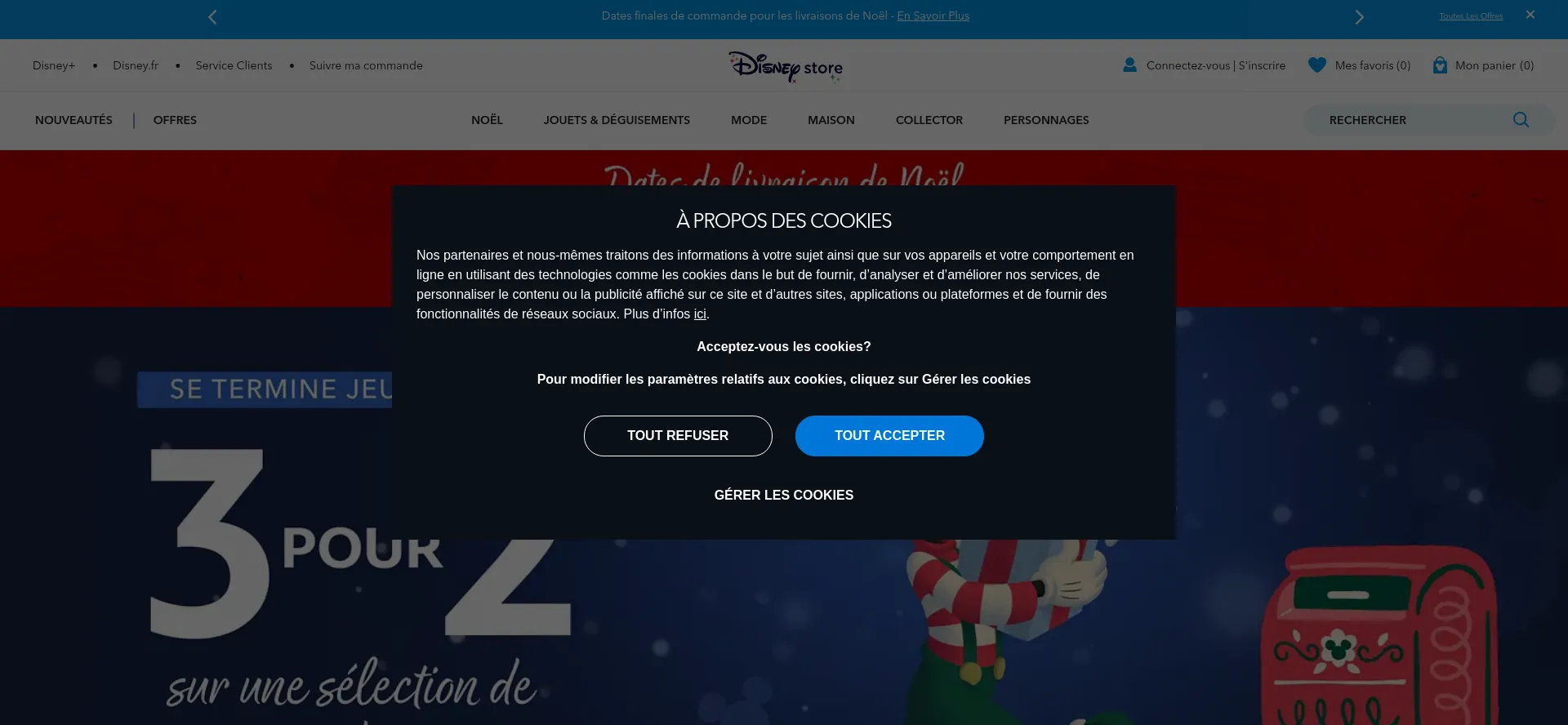 Disneystore.fr Screenshot