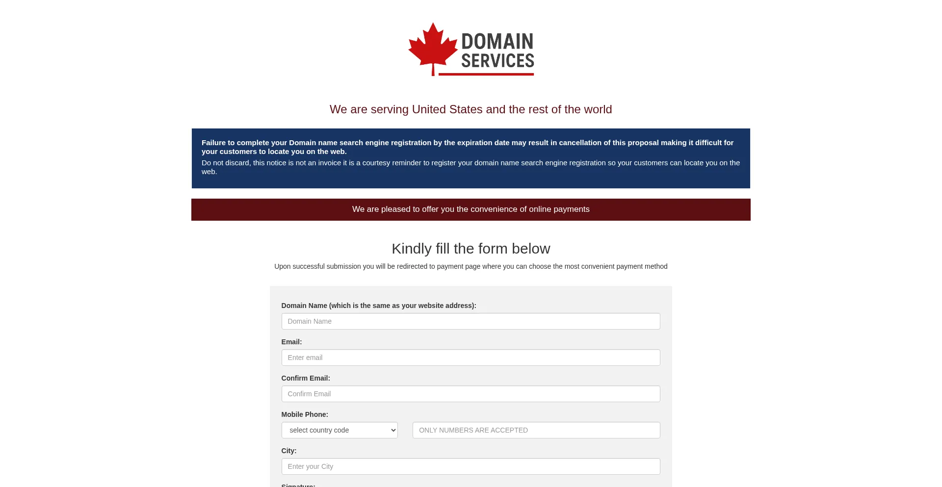 Website screenshot of Displaydefault.com