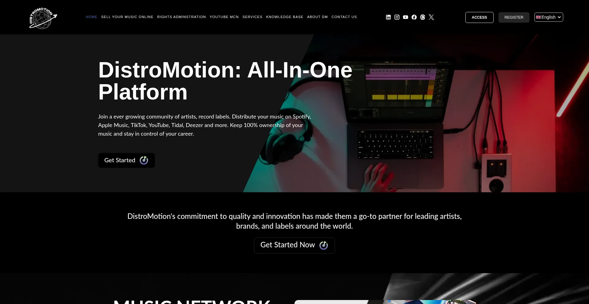 Distromotion.com Screenshot