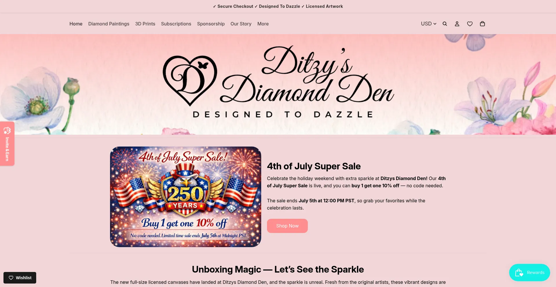 Ditzysdiamondden.com
