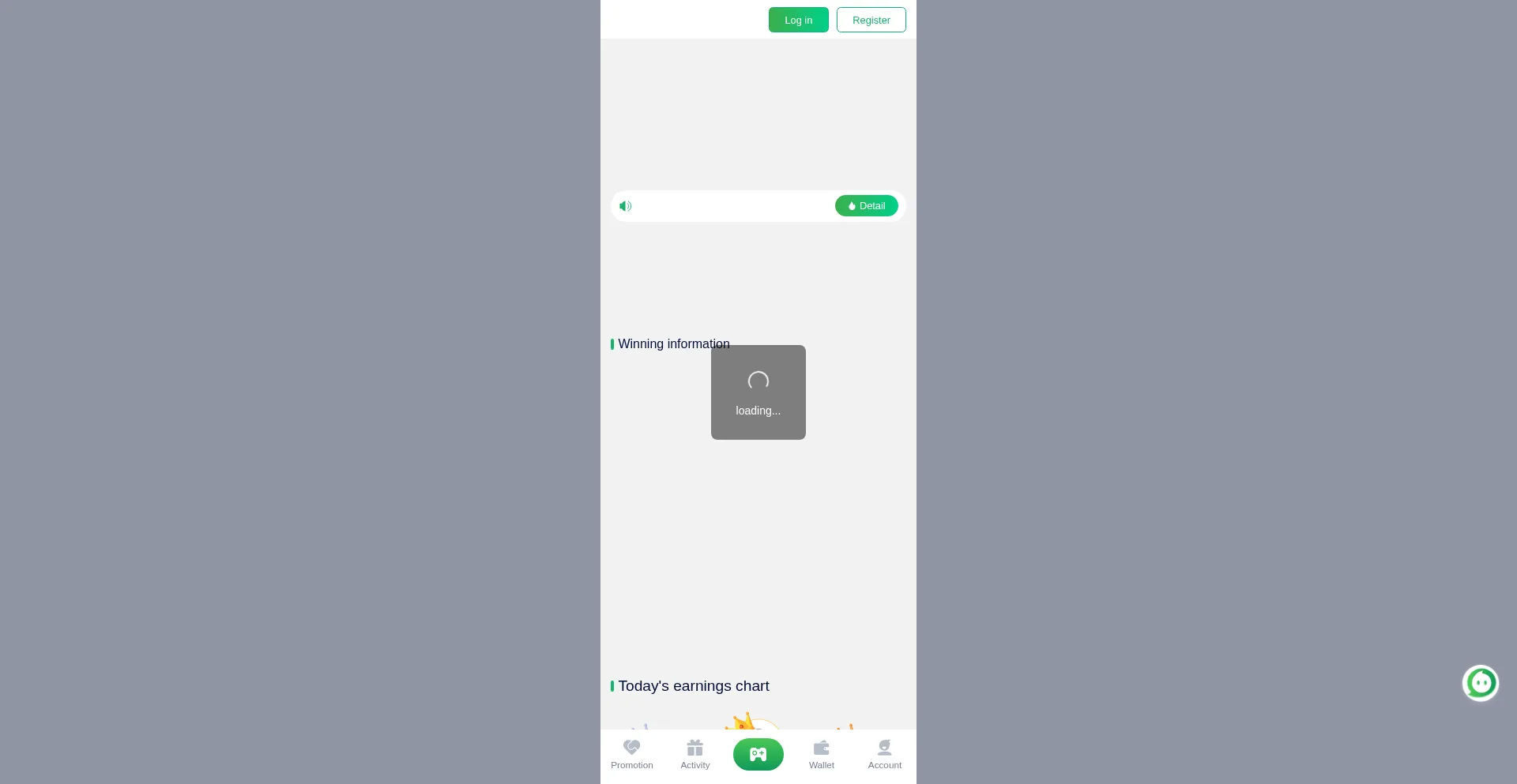 Website screenshot of Diuwingamepage.online