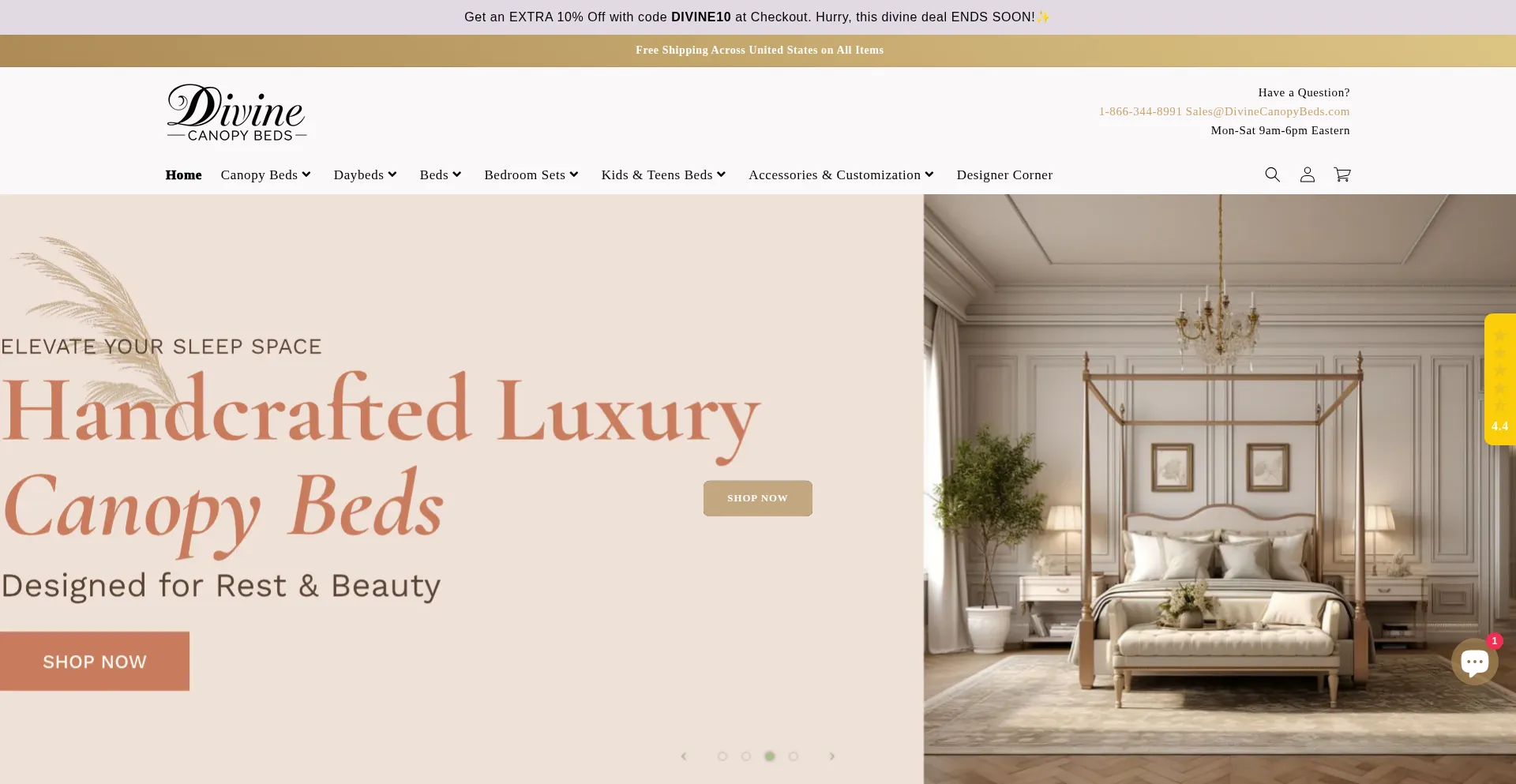 Divinecanopybeds.com