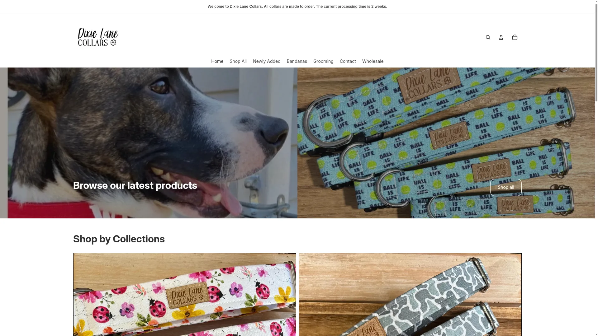 Dixielanecollars.com