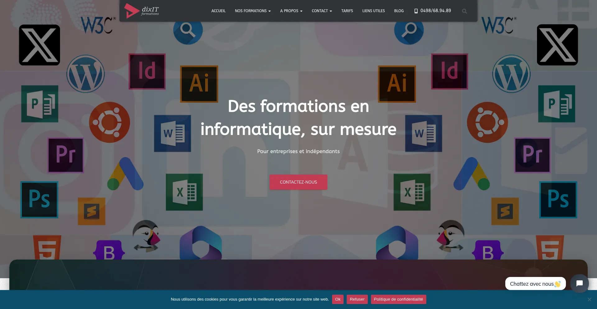 Dixitformations.be Screenshot