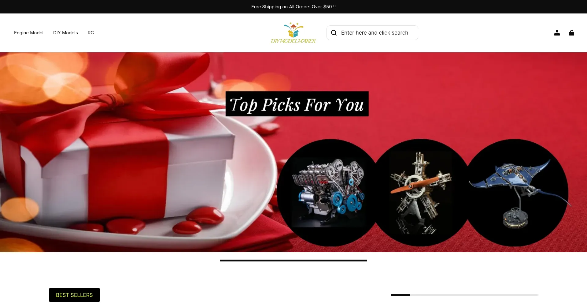 Website screenshot of Diymodelmaker.com
