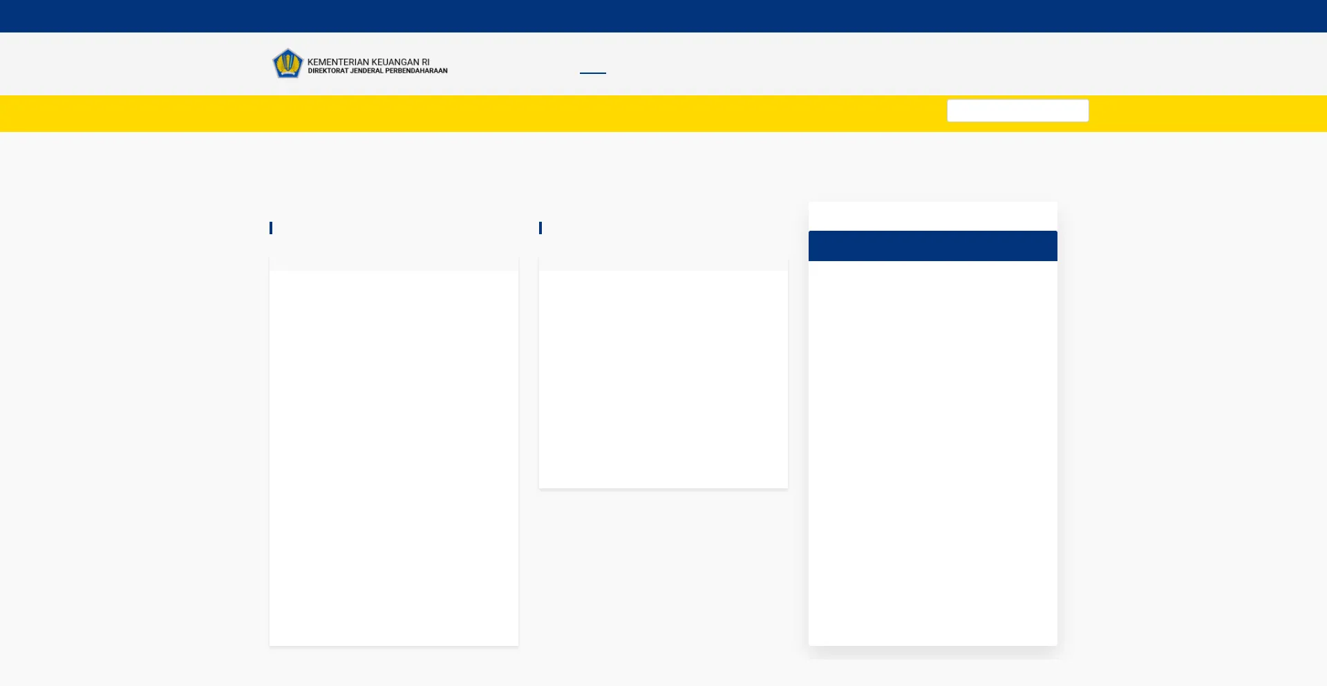 Website screenshot of Djpb.kemenkeu.go.id