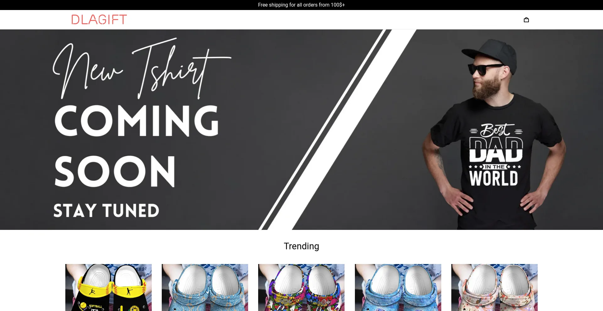 Website screenshot of Dlagift.com