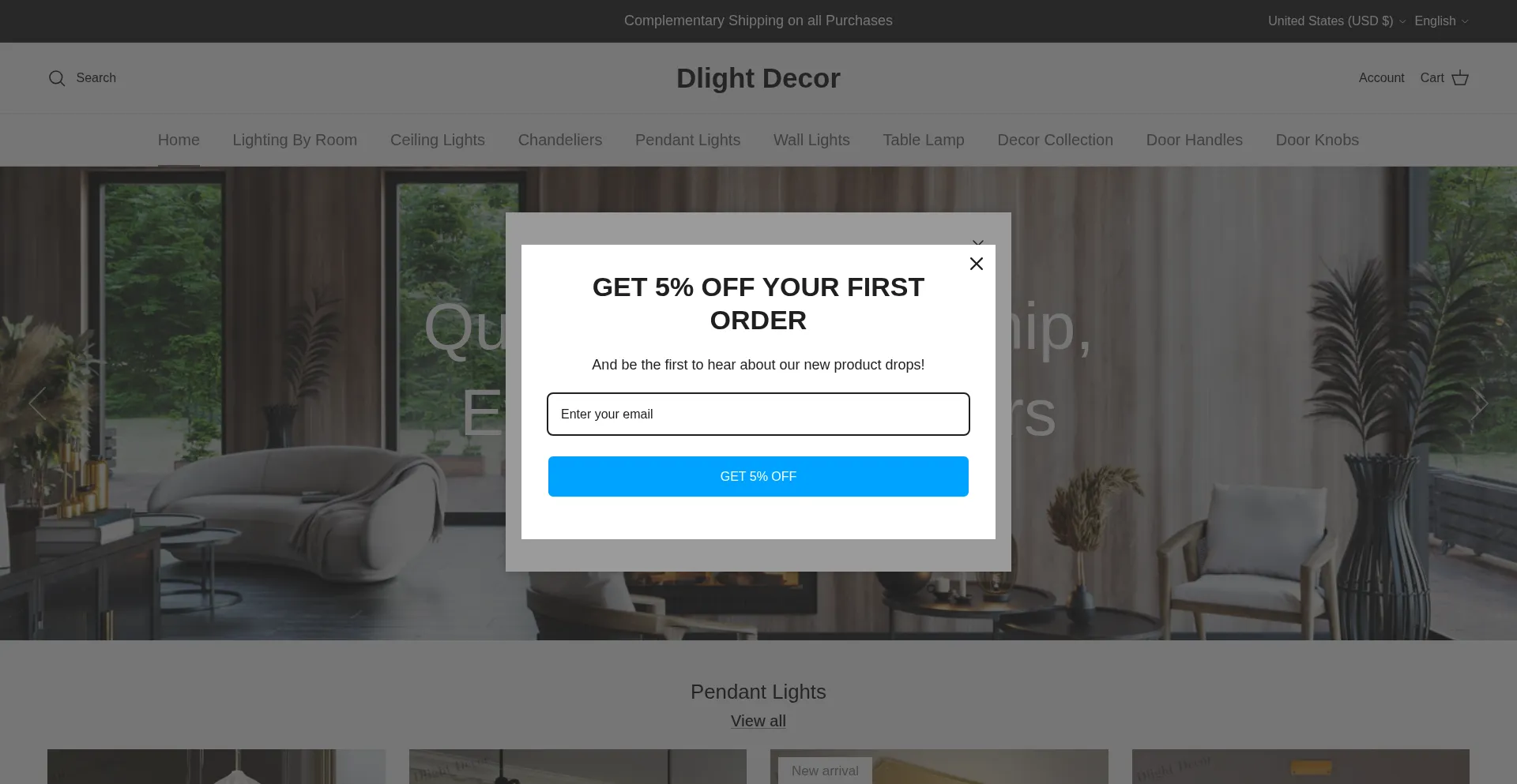 Dlightdecor.com Screenshot