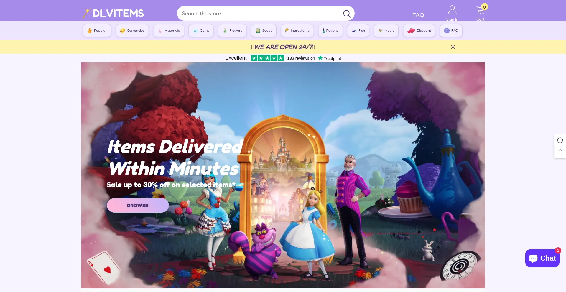 Dlvitems.com Screenshot
