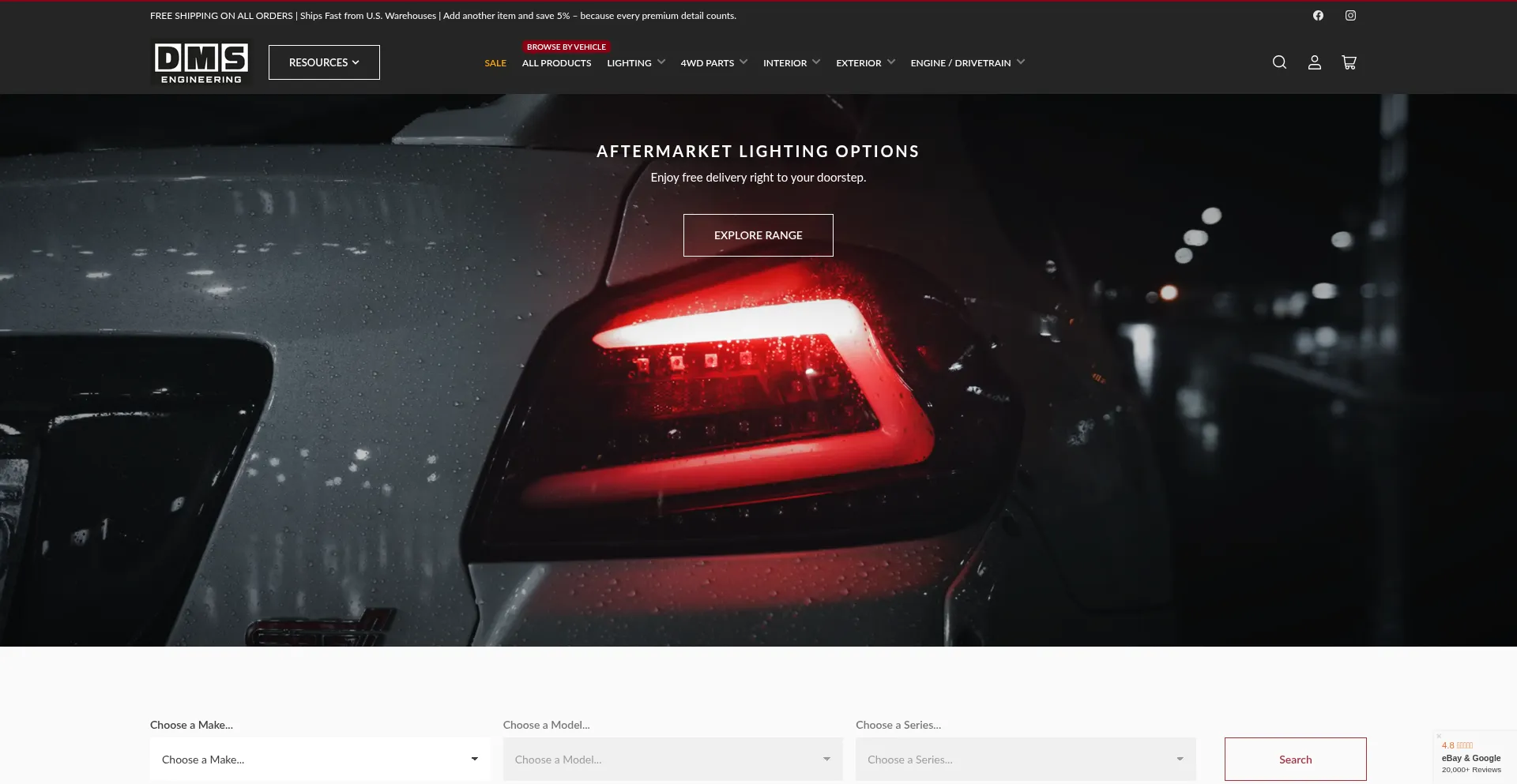 Website screenshot of Dms-engineering-usa.com