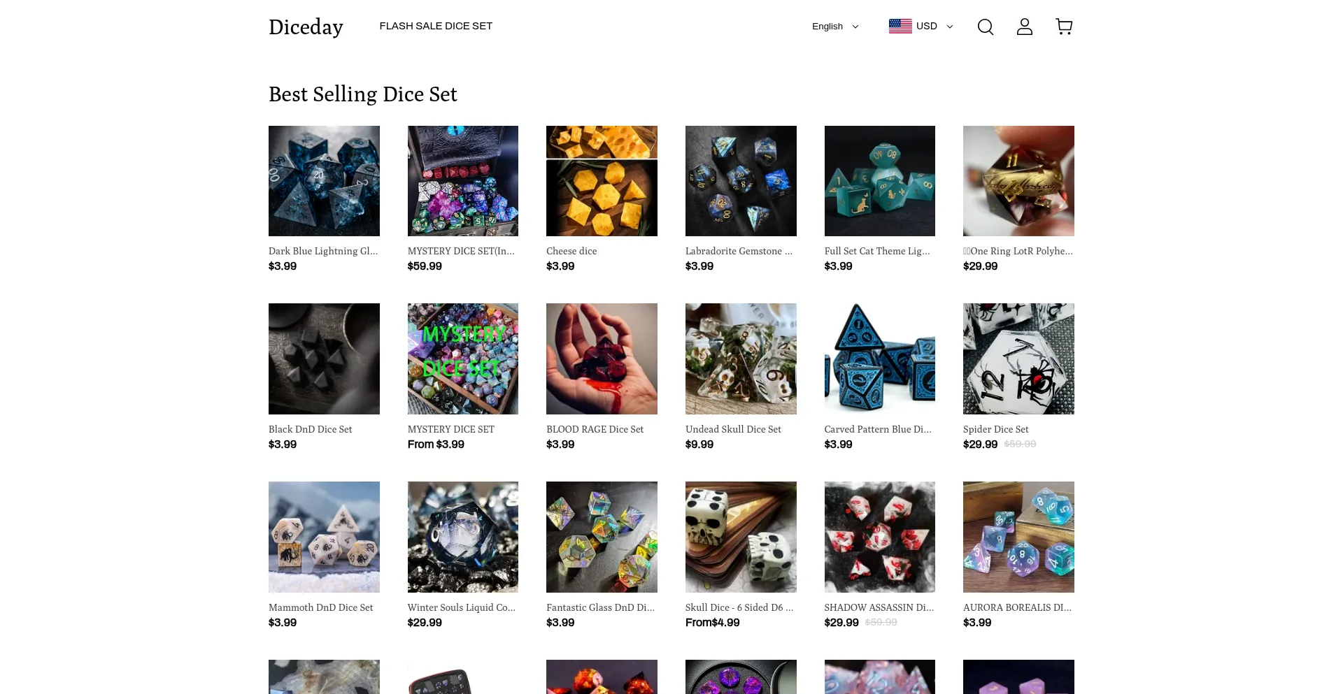 Dndmore.shop Screenshot