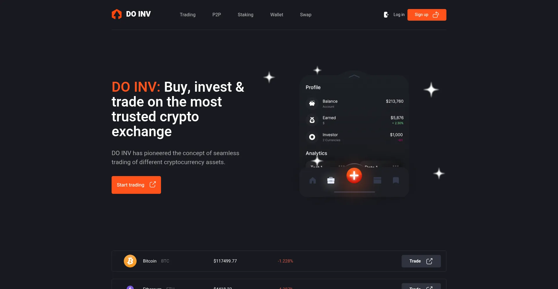 Website screenshot of Do-inv.com