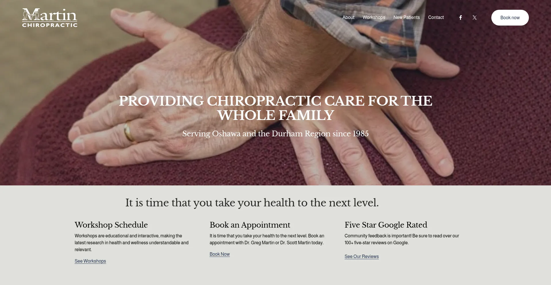 Website screenshot of Docmartin.com