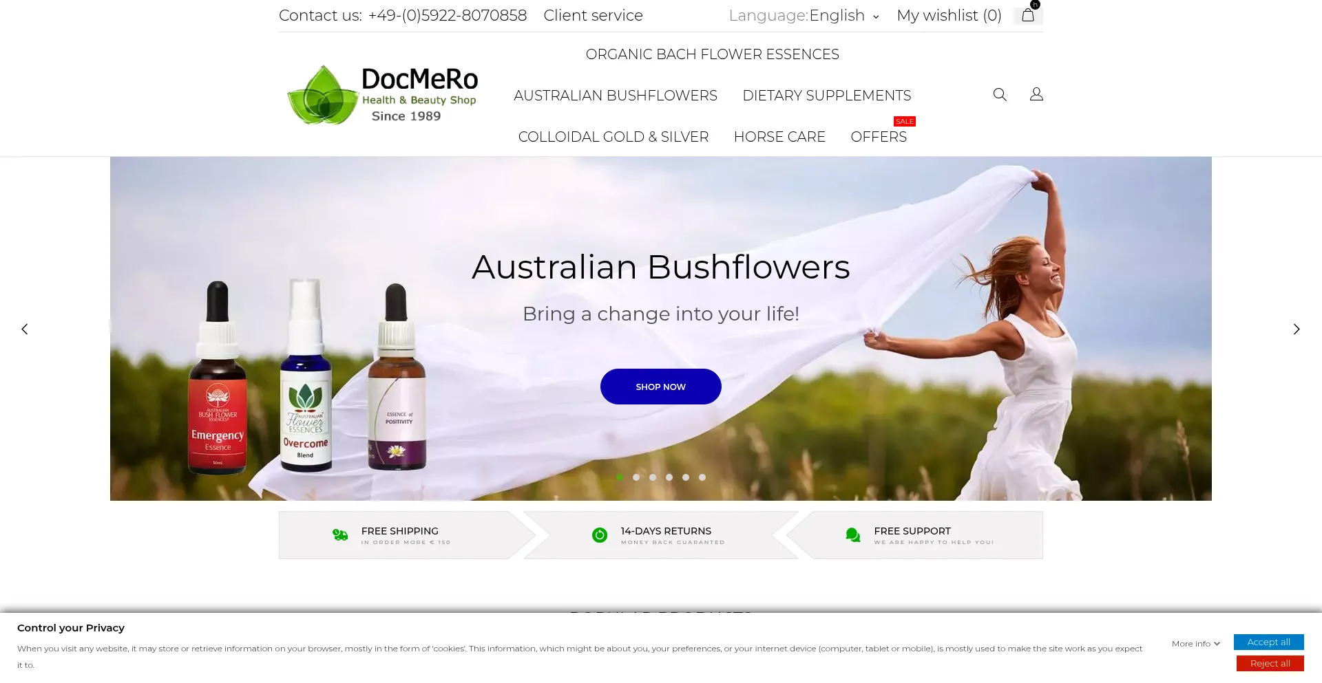 Website screenshot of Docmero.com