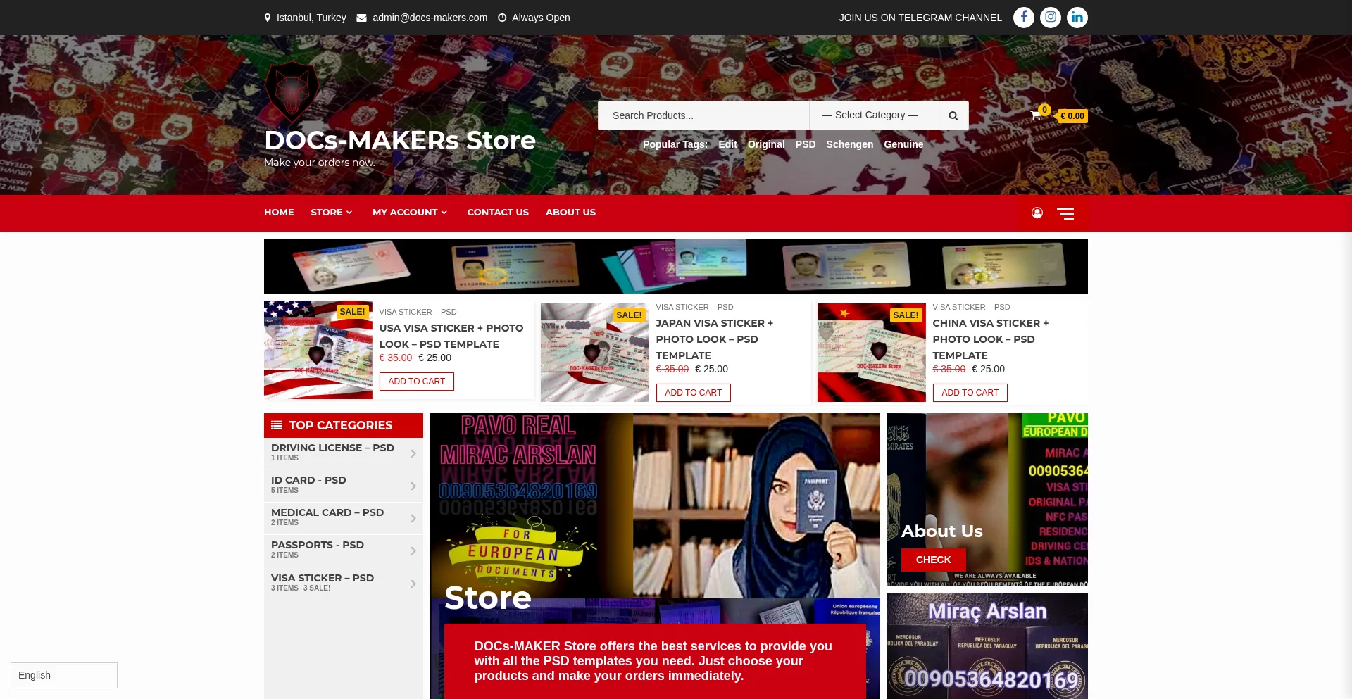 Website screenshot of Docs-makers.com