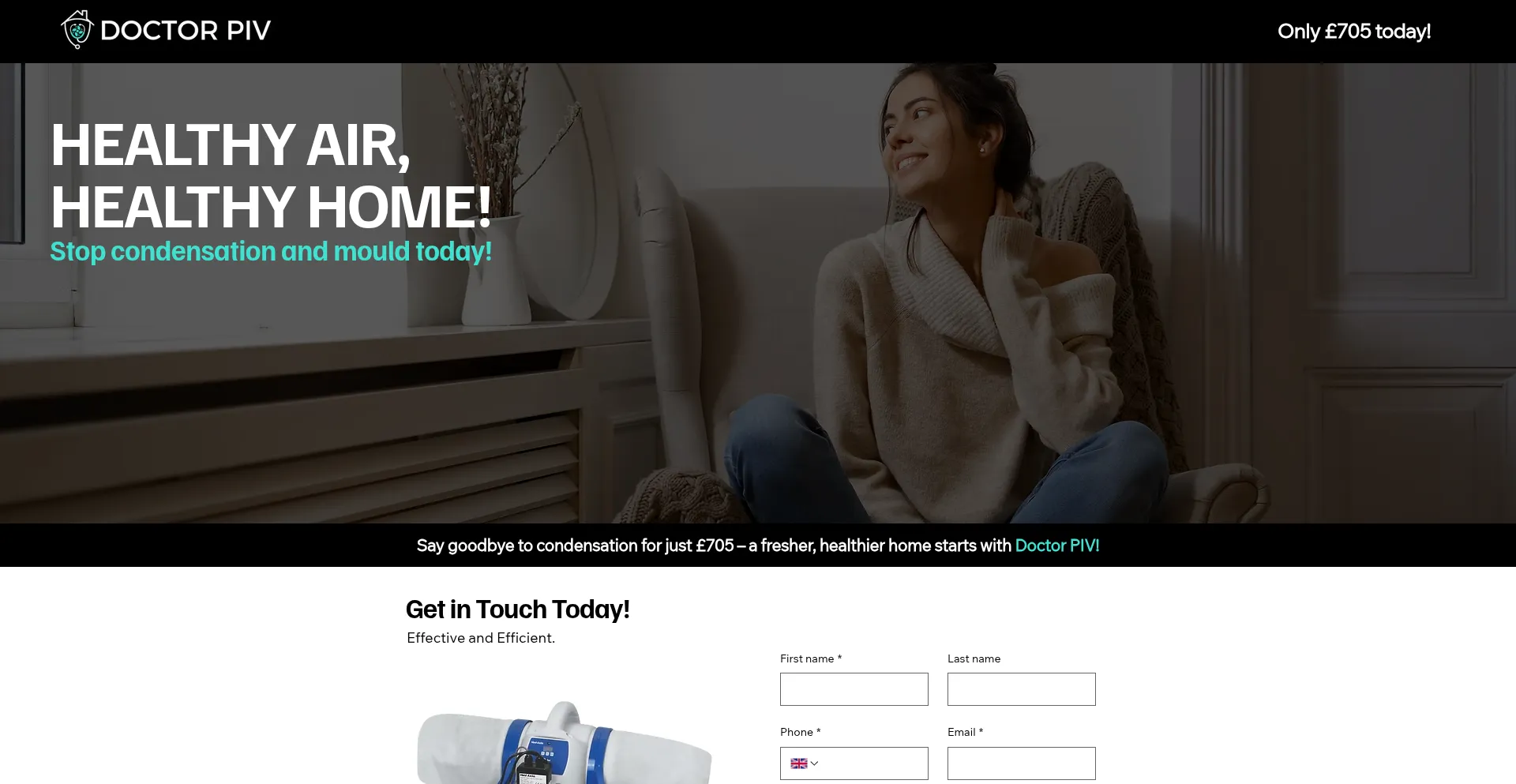 Website screenshot of Doctor-piv.com