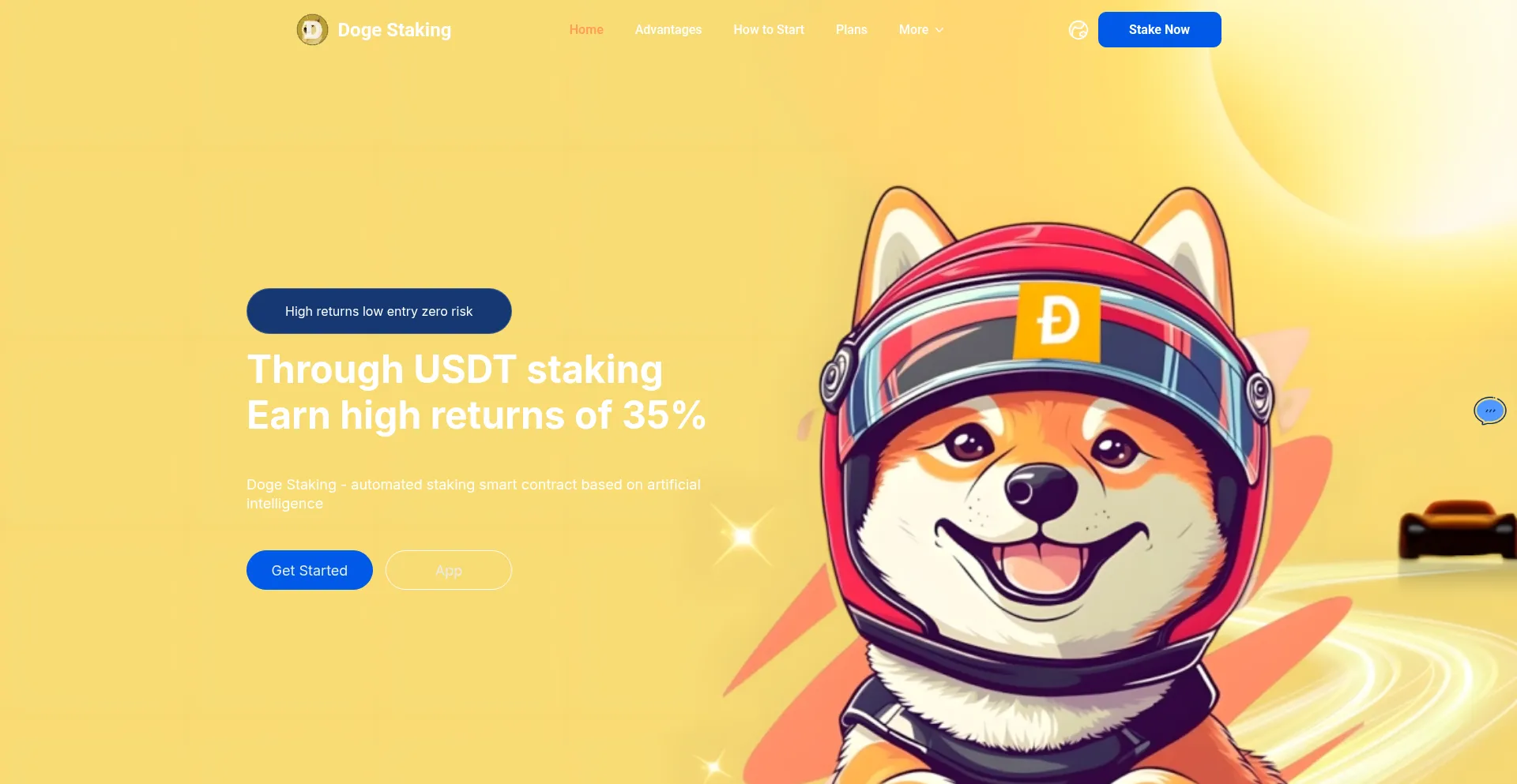 Website screenshot of Doge-bot.com