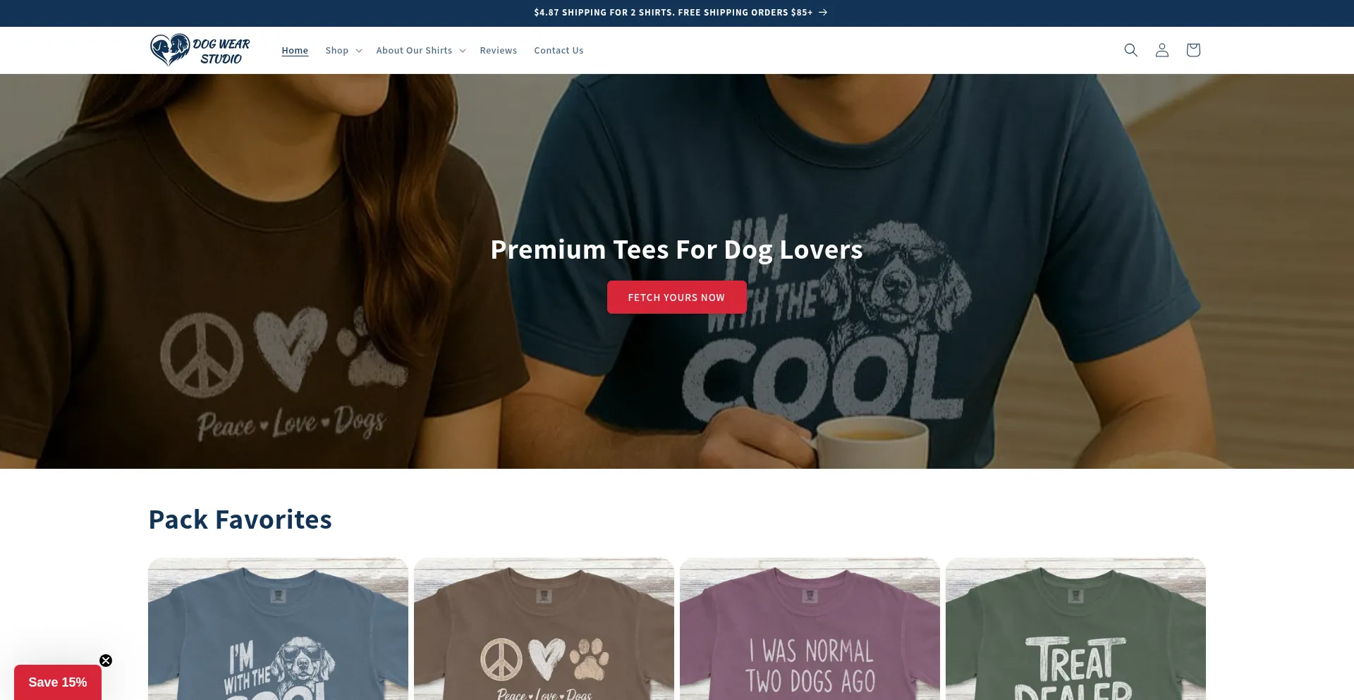 Dogwearstudio.com Screenshot