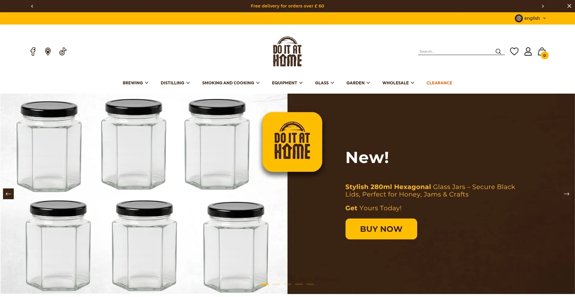 Website screenshot of Doitathome.co.uk