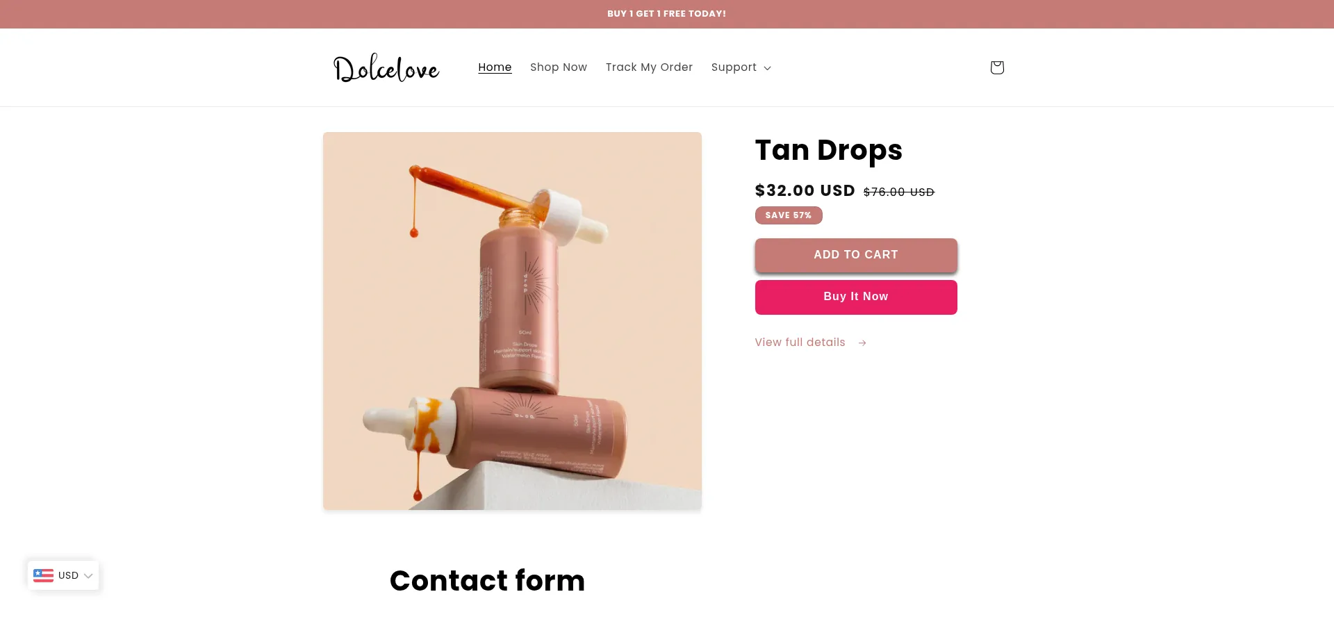 Website screenshot of Dolcelove.co