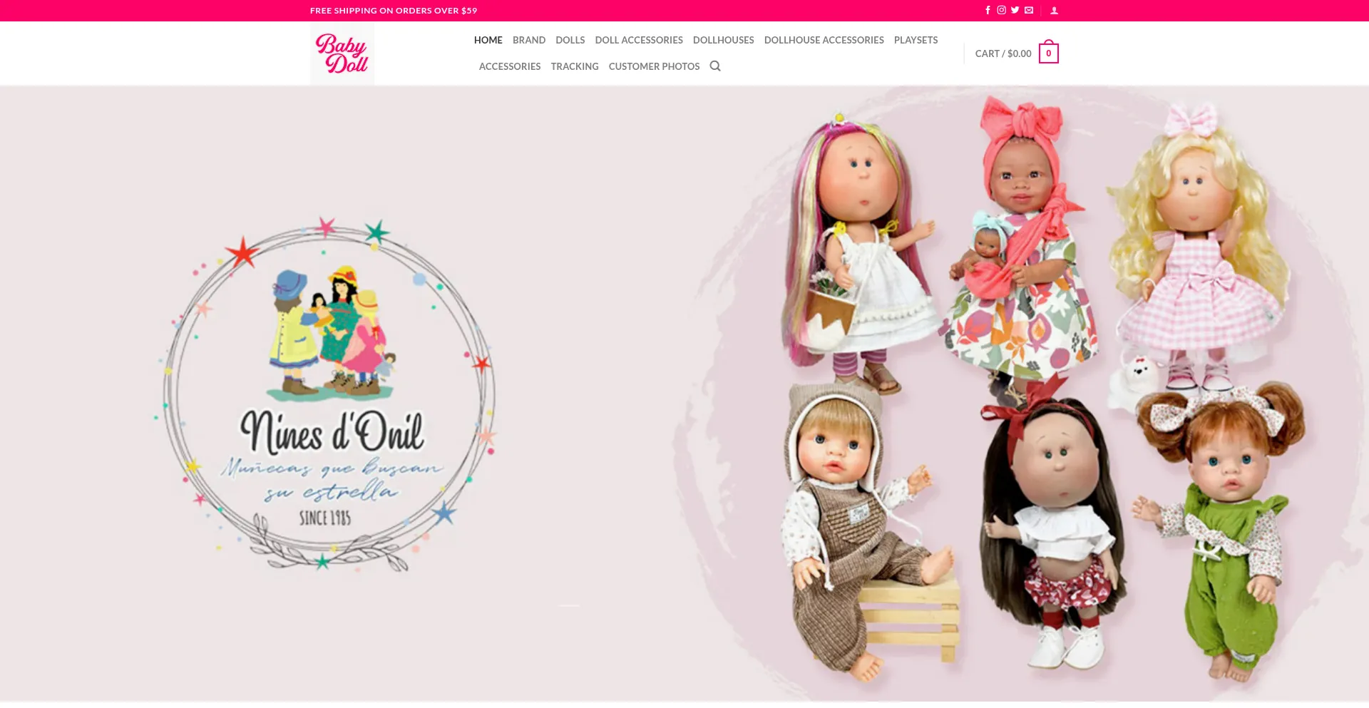 Dollsbydorcel.com Screenshot