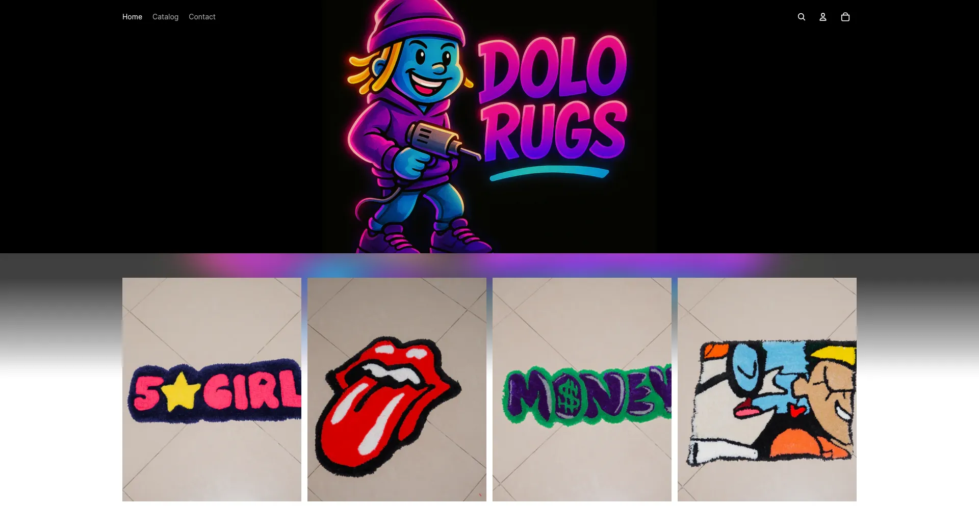 Website screenshot of Dolorugs.com