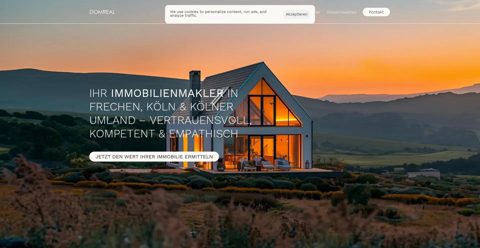 Domreal-immobilien.de Screenshot